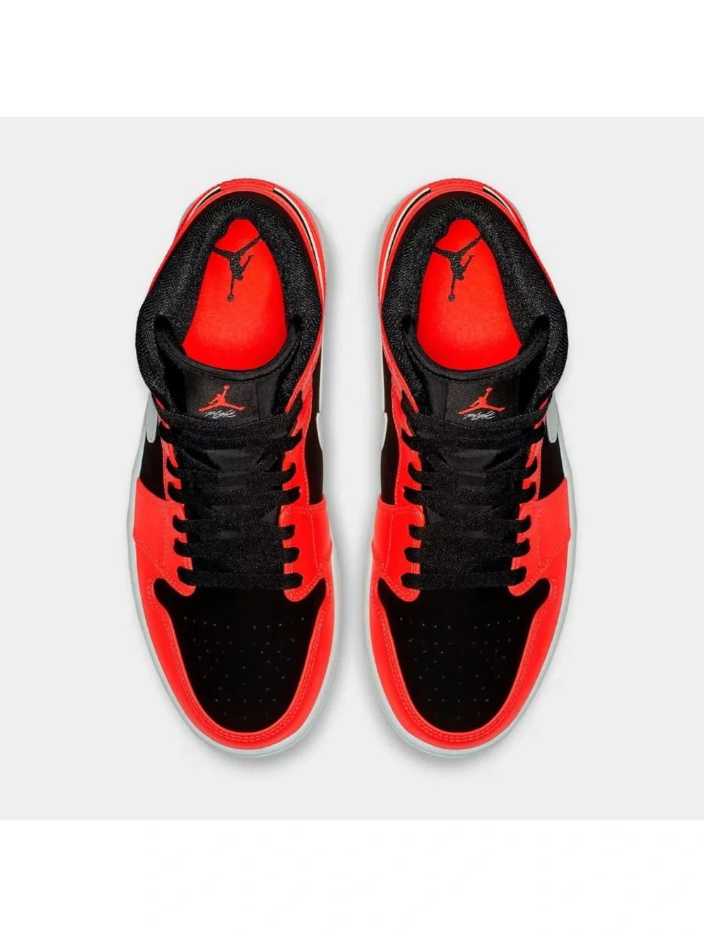 Nike AIR JORDAN 1 MID INFRARED 23 WHITE SHOES BLACK HOT PINK MENS SIZES